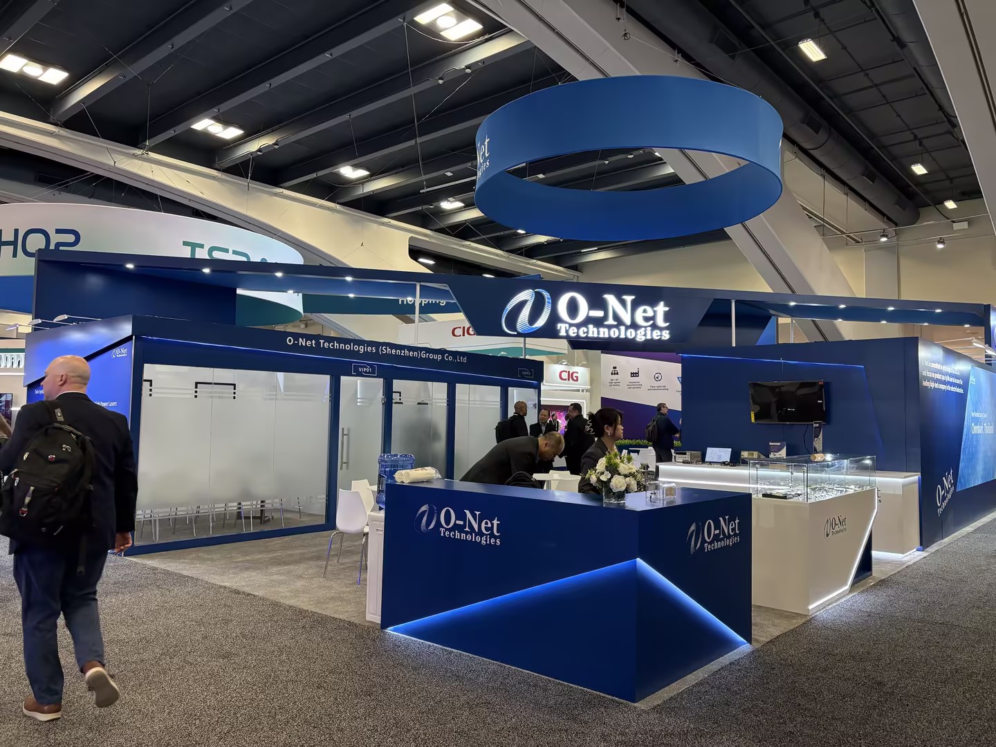 美国展台设计搭建（光纤通讯展）